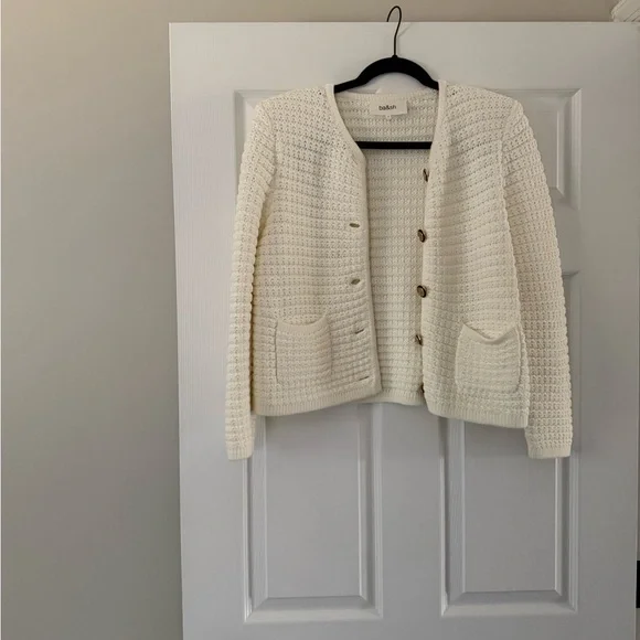 ba&sh Ivory  Gaspard Cardigan - Picture 4 of 9